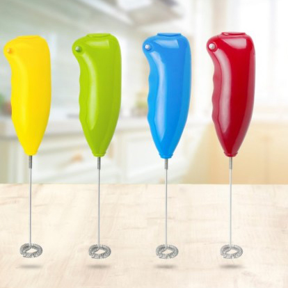 HB-301 Alimentado por bateria com certificação FDA S0pring Head Coffee Tool Espuma de Leite Espuma Latte Cappuccino Hand Blender